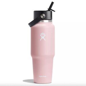 Hydro Flask 32oz Wide Mouth Flex Straw Travel Bottle in Trillium Pink